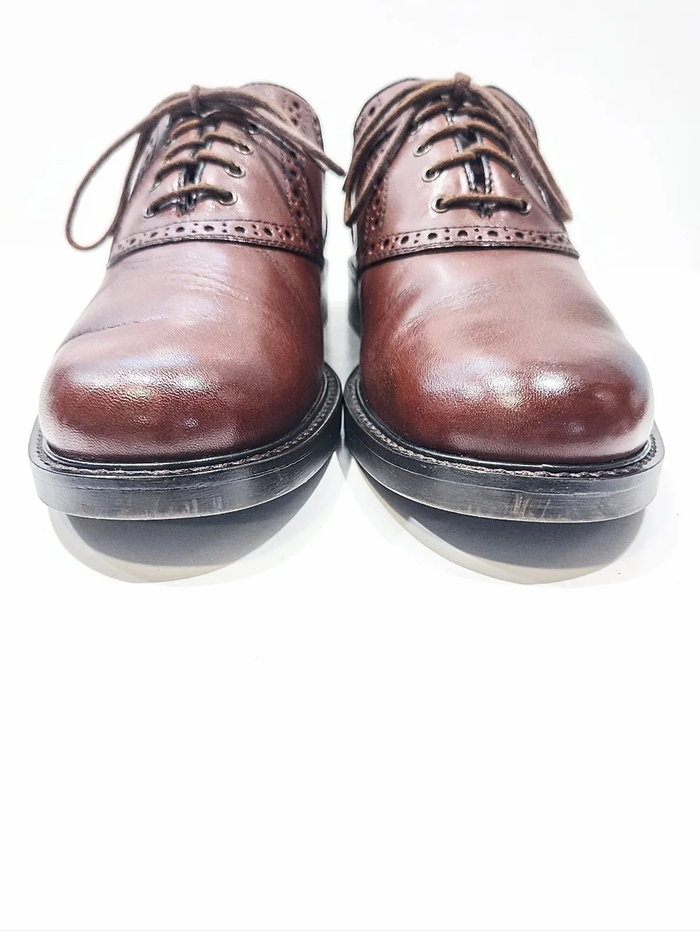 Johnston & Murphy Tabor Saddle Oxford Dress Shoes Men’s 9.5M US Brown Leather
